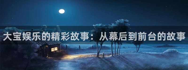 壹号top娱乐：大宝娱乐的精彩故事：从幕后到前台的故事