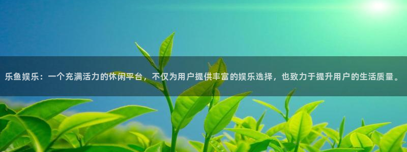 新航娱乐网站：乐鱼娱乐：一个充满活力的休闲平台，不仅为用户提供丰富的娱乐选择，也致力于提升用户的生活质量。